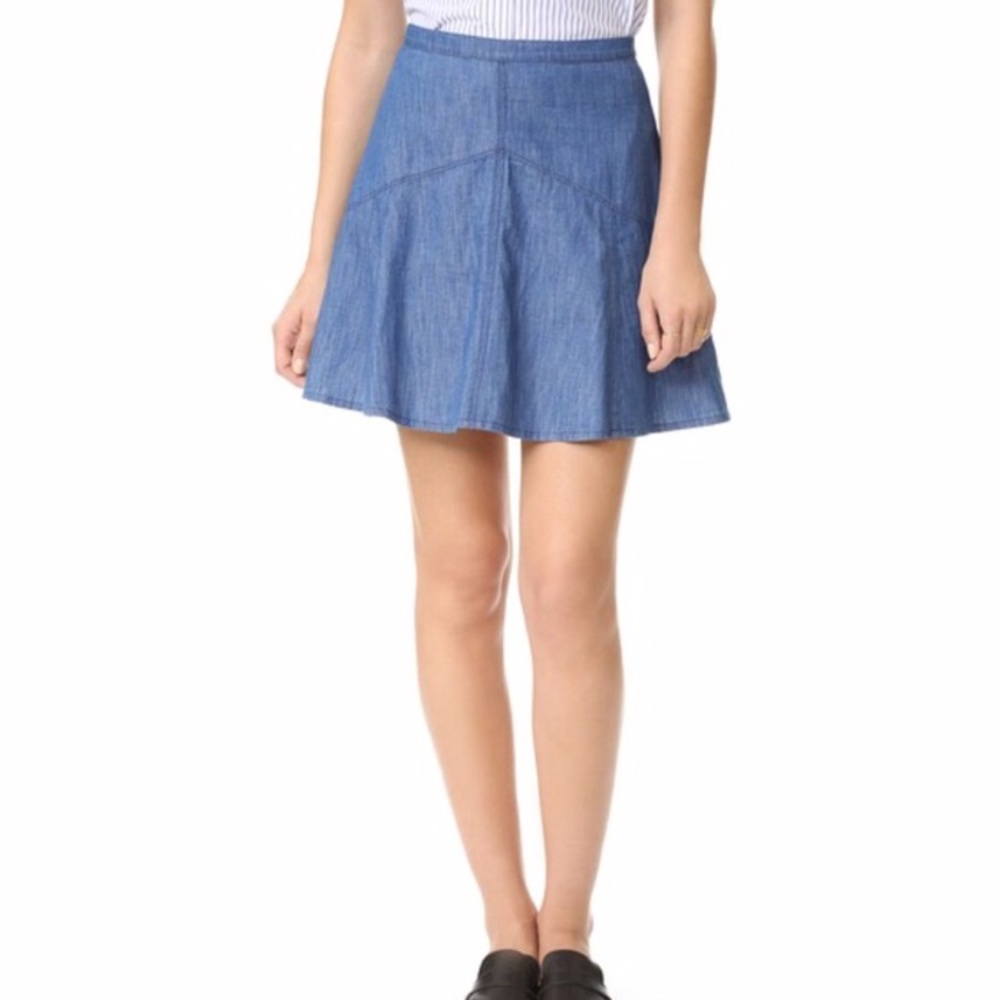 Madewell Denim Piazza Skater Skirt